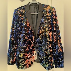 W/D “Thierry” Sequin Slim Fit Blazer